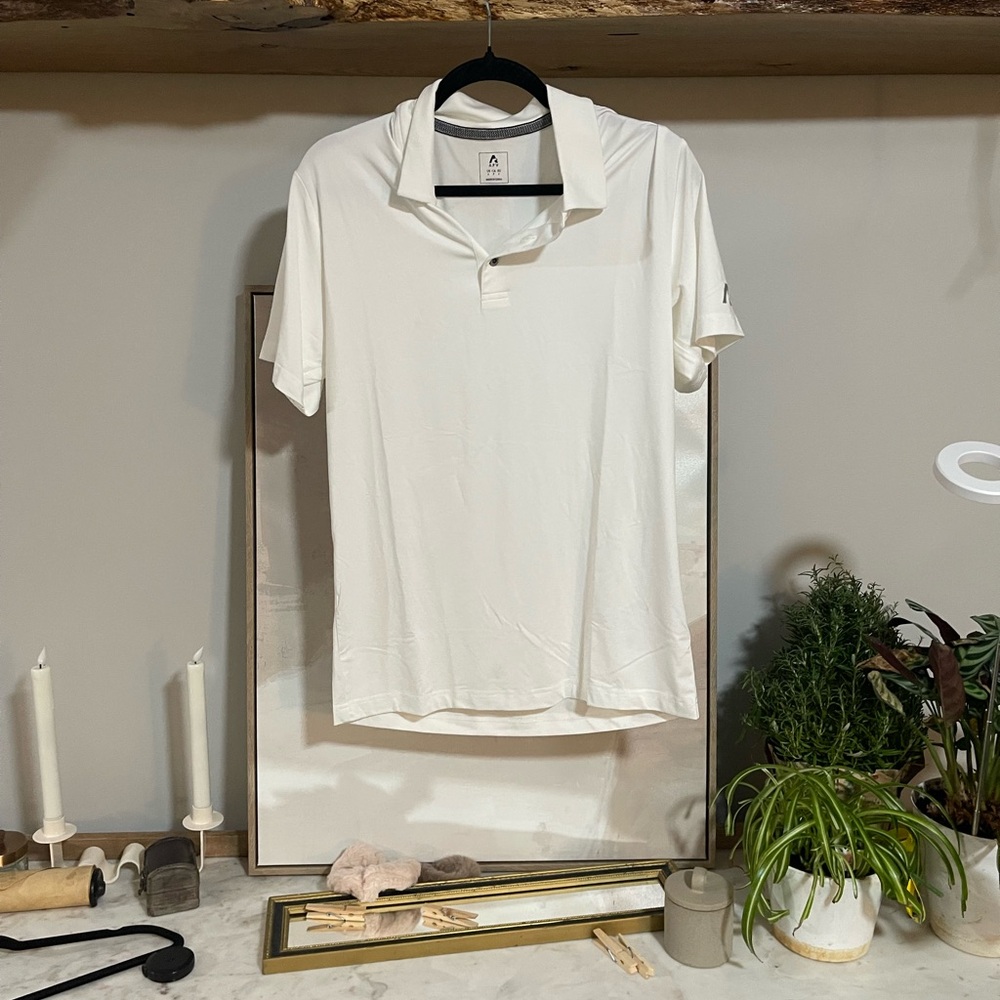 NWT APV White Golf Polo Shirt